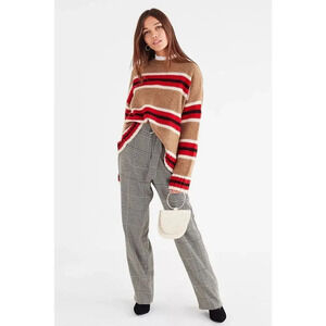 UO Urban Outfitters Oversized Striped Boyfriend Sweater Wool Mohair Size Large